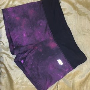 Galaxy yoga shorts